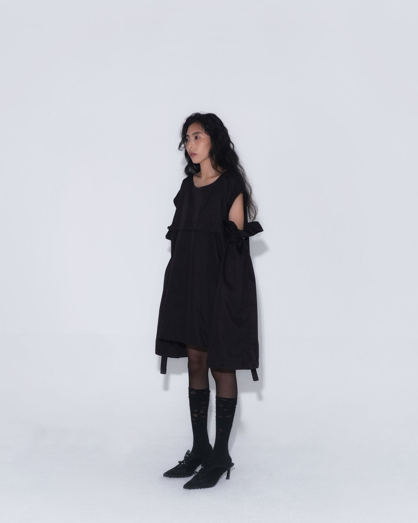 Detachable Psycho Shirt in Black - BEV C multi label store