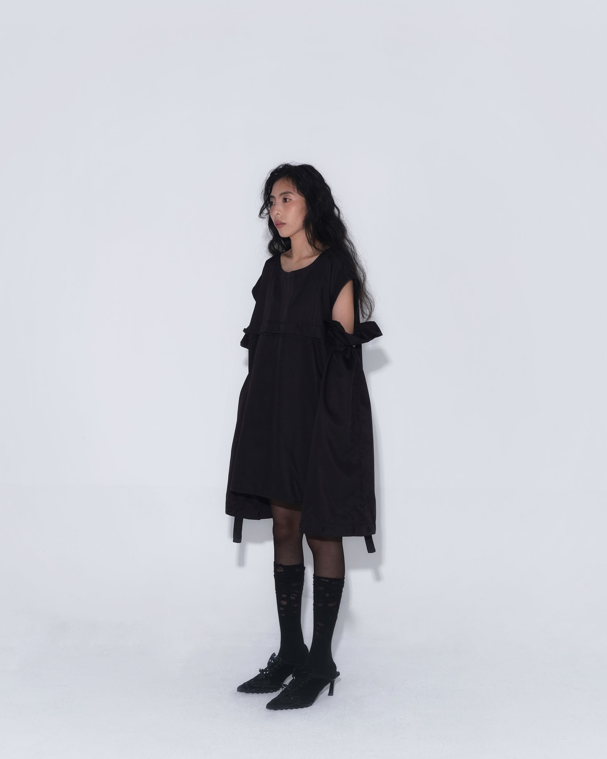 Detachable Psycho Shirt in Black - BEV C multi label store
