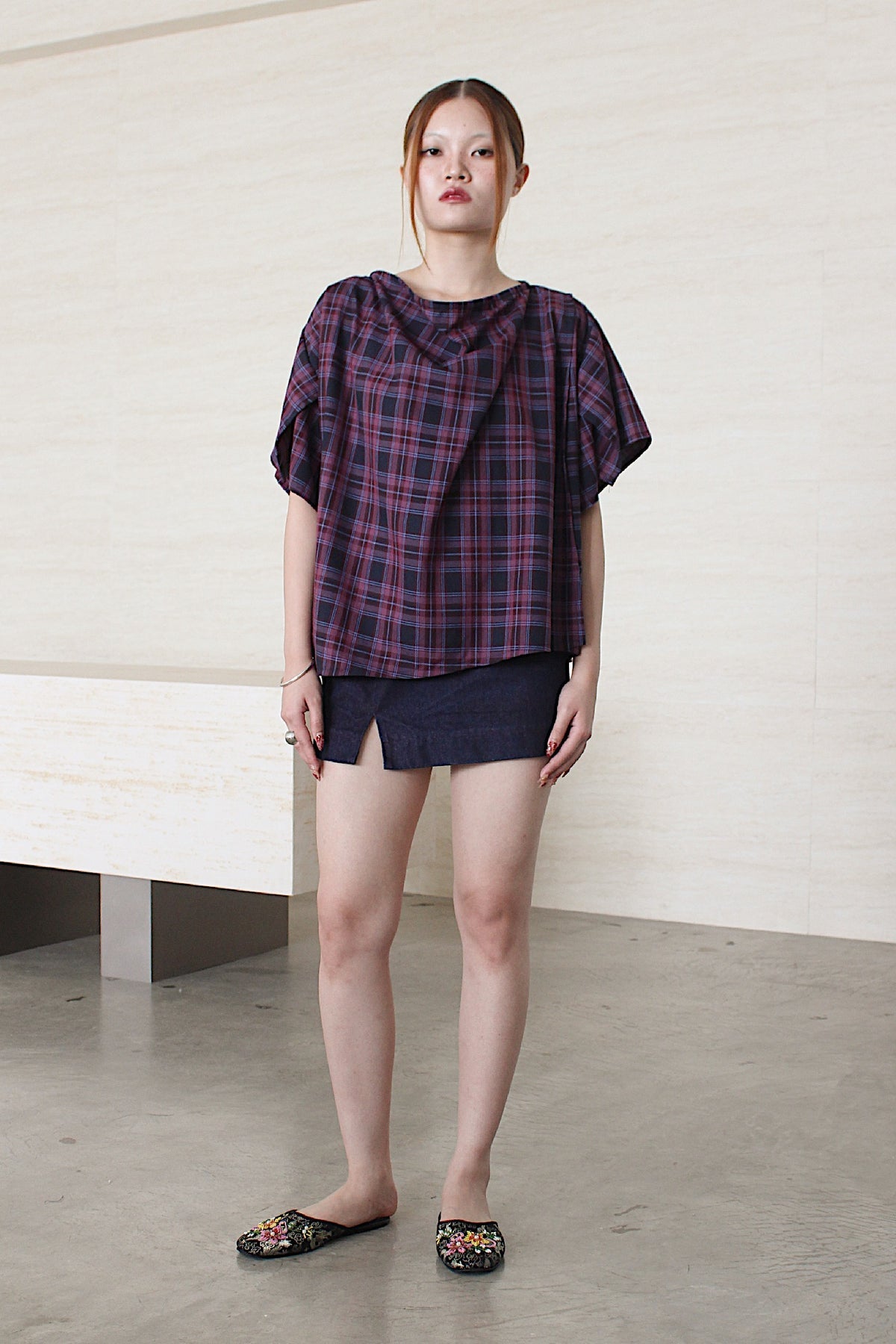 Inverse Mini Skirt - BEV C multi label store