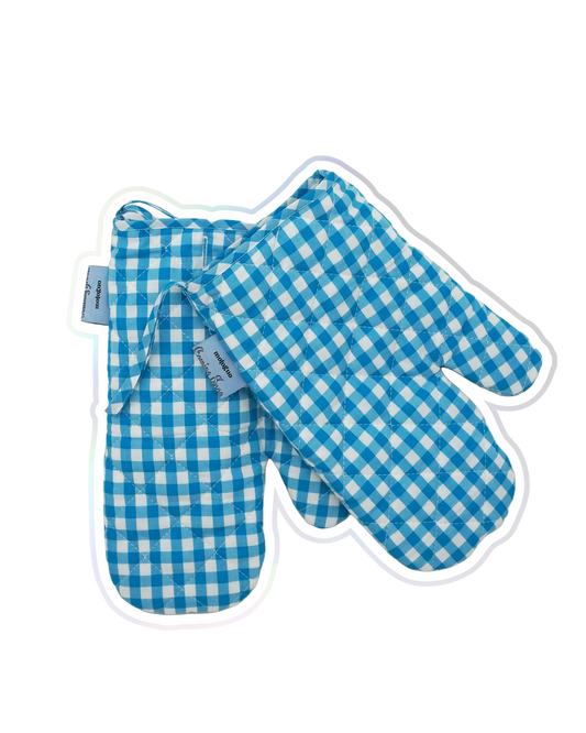 Coming Soon Mittens (Blue Gingham) - BEV C multi label store