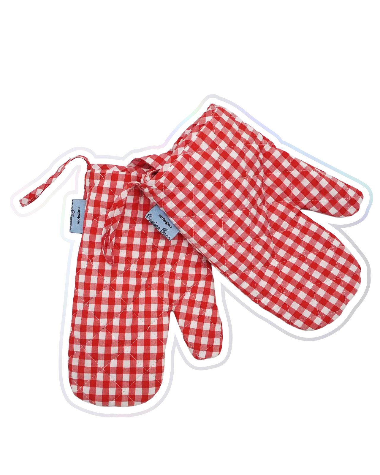Coming Soon Mittens (Red Gingham) - BEV C multi label store
