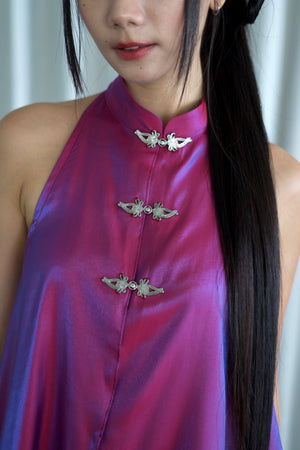 Halter Luna Top (Plum) - BEV C multi label store