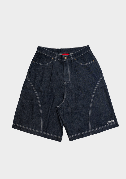 Drift Line Wide Fit Shorts Denim Blue - BEV C multi label store