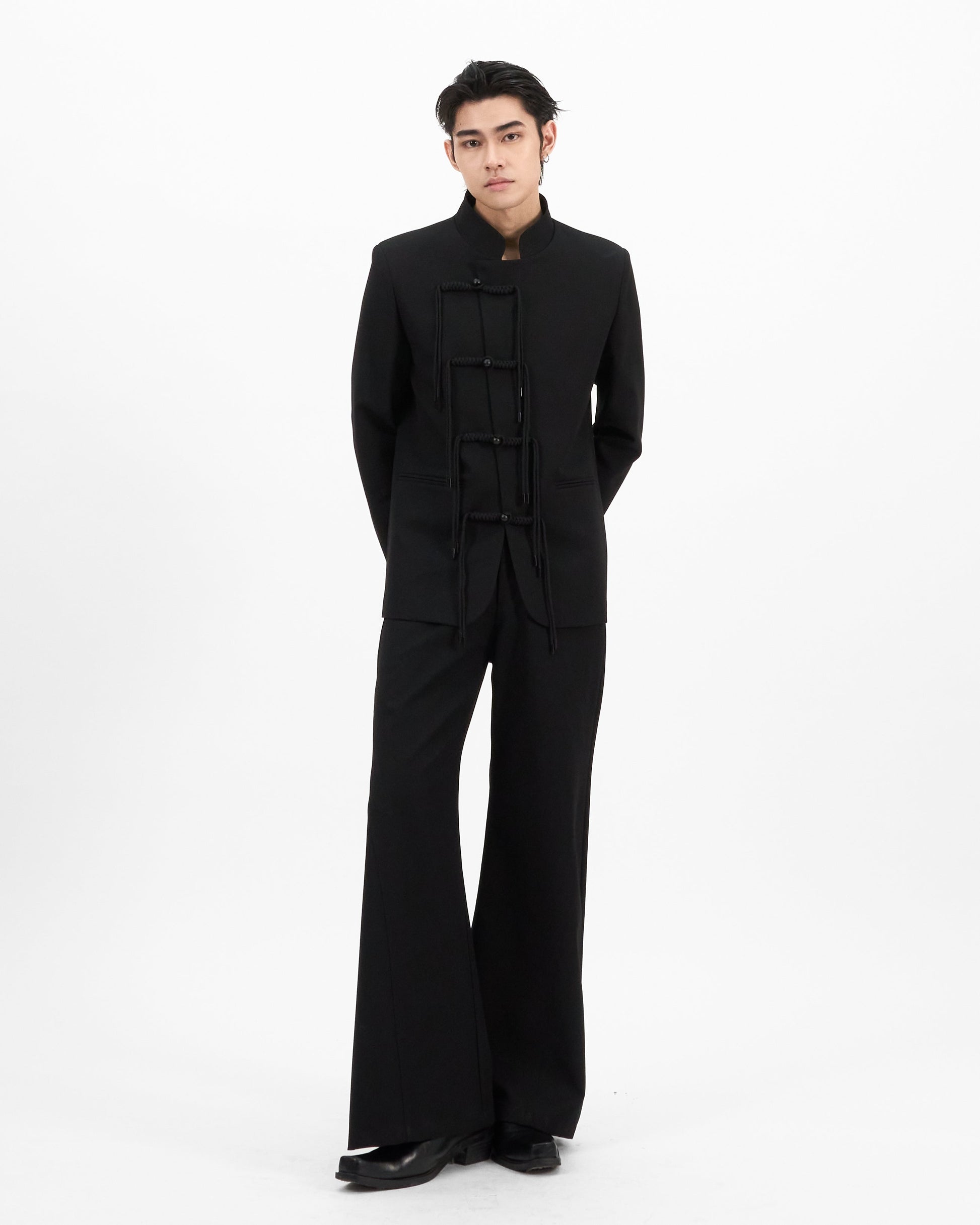 VOL.3_CH.1 Mandarin Rope Suit - Black - BEV C multi label store
