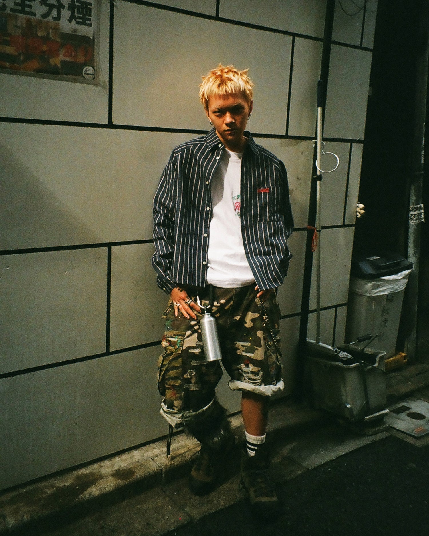 DENIM STRIPE L/S SHIRT - BEV C multi label store