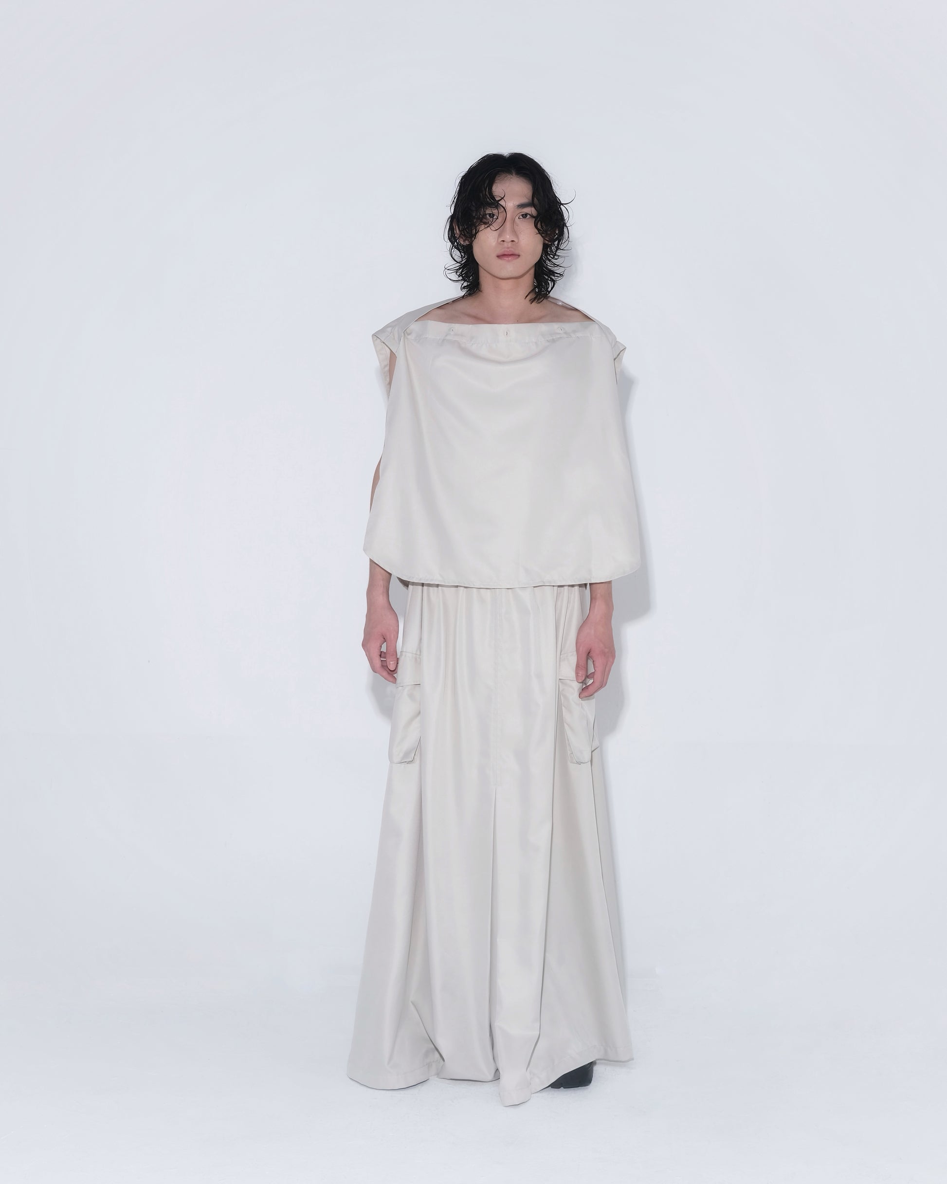 Detachable Psycho Shirt in Cream - BEV C multi label store