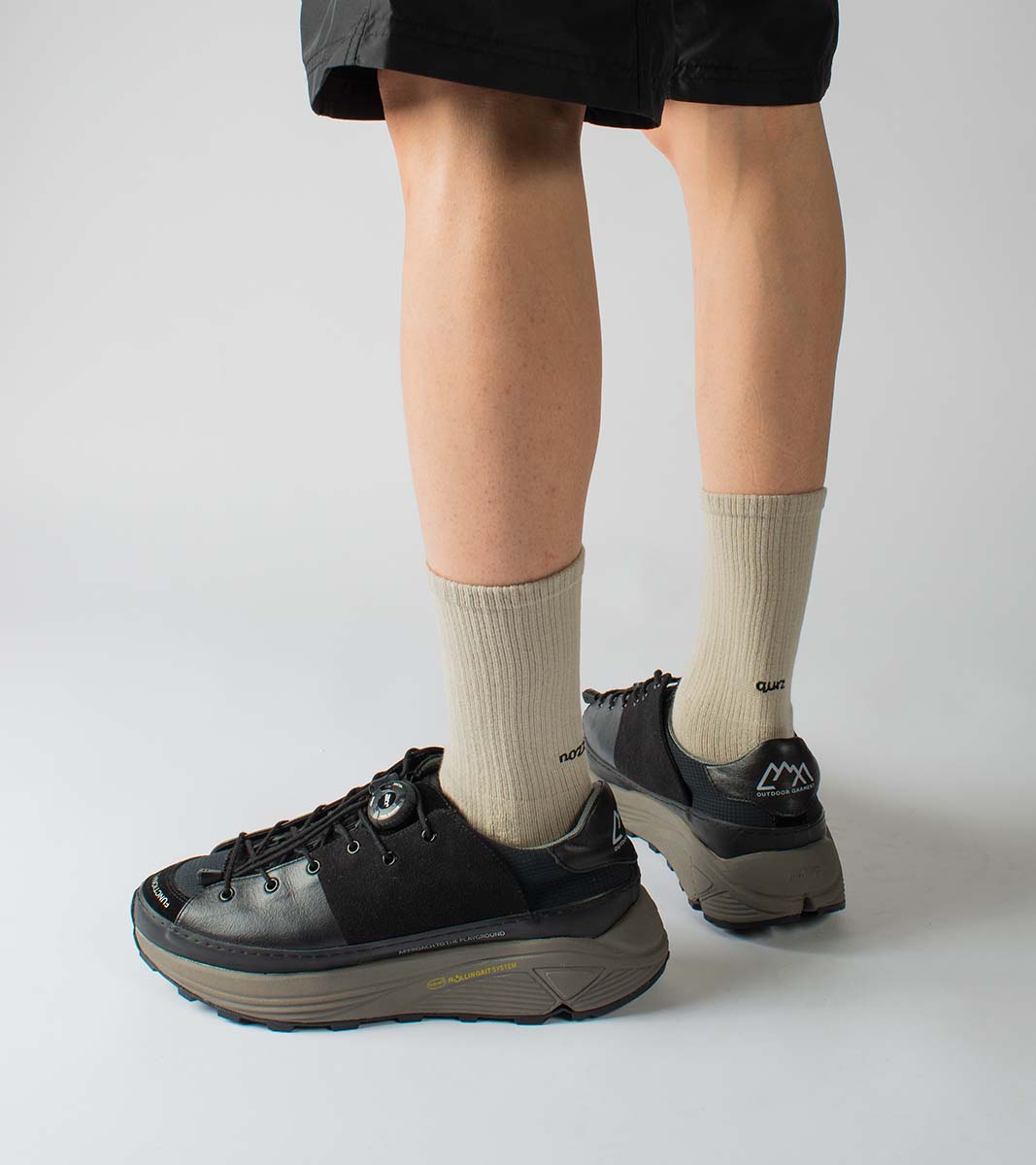 Essential Crew Casual Socks - Crew Beige - BEV C multi label store