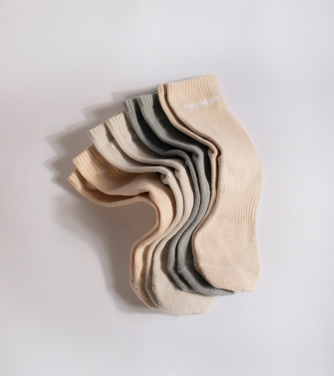 Essential casual socks -Lucid Beige - BEV C multi label store