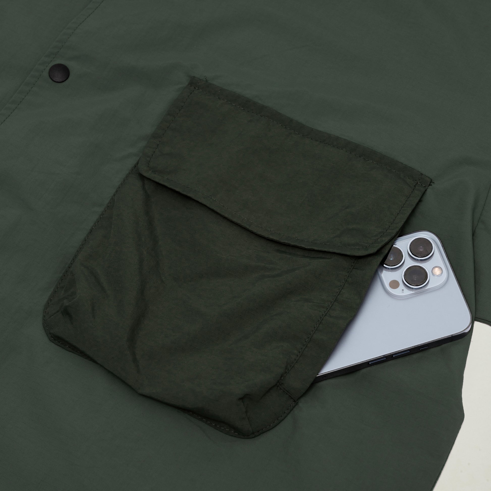 Explorer Pocket S/S Shirt (Moss Green) - BEV C multi label store