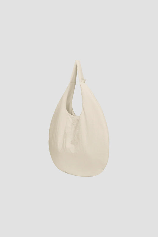 Medium Egg Nylon Tote (Off White) - BEV C multi label store