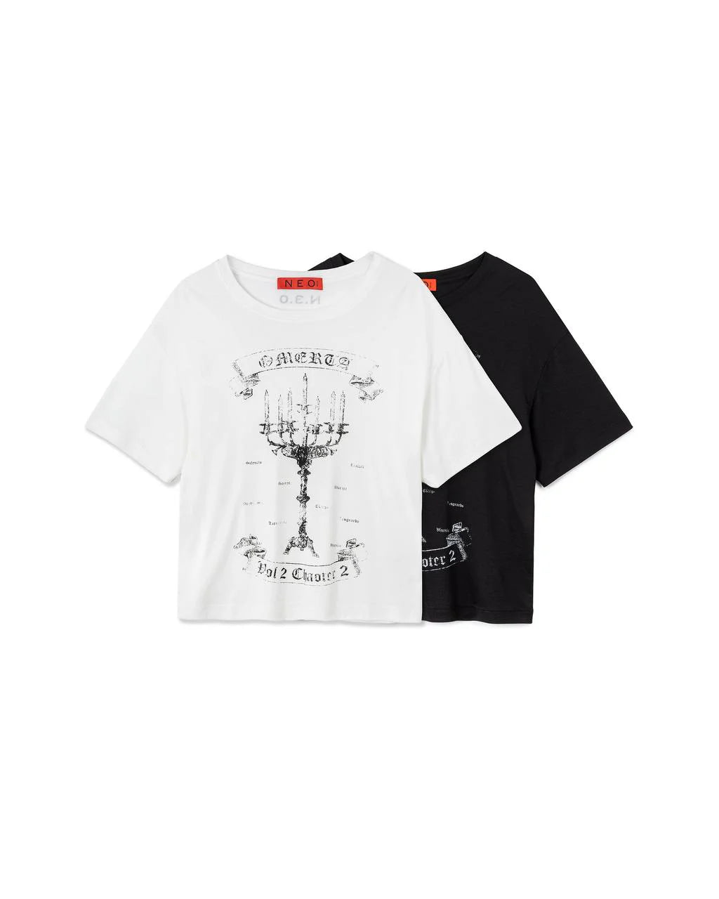 N E O VOL.2_CH.2 Candleborne Graphic Tee - Black - BEV C multi label store