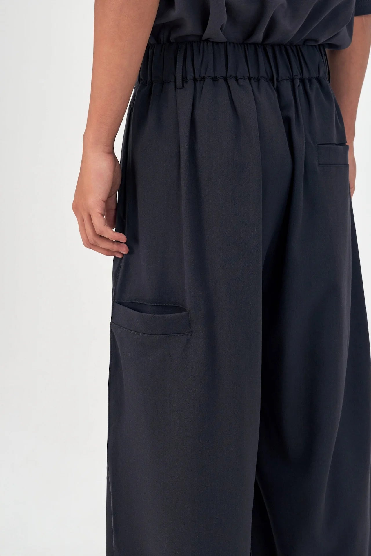 Gender Neutral Cocoon Trousers (Poly / Dark Grey) - BEV C multi label store