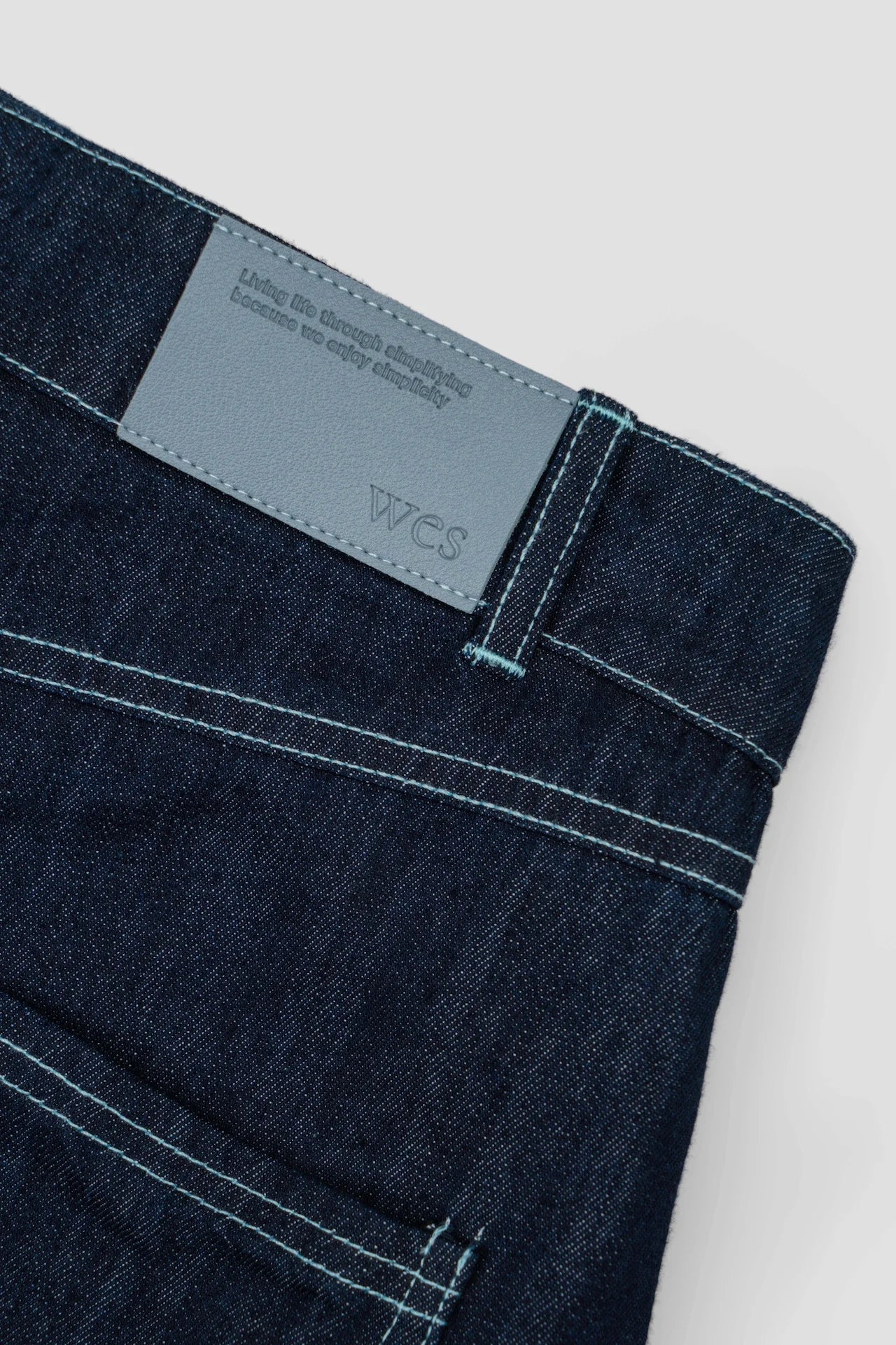 Gender Neutral Curved Leg Denim 2.0 (Dark Navy) - BEV C multi label store