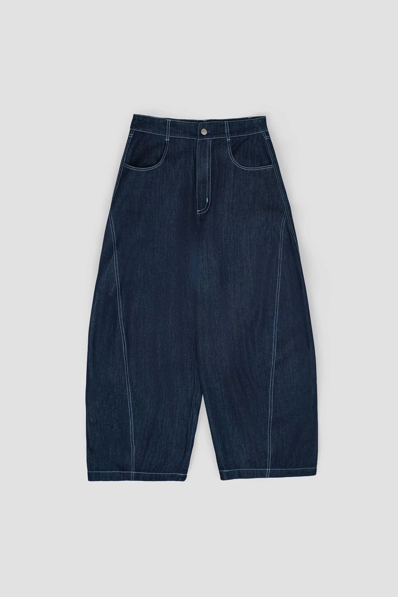 Gender Neutral Curved Leg Denim 2.0 (Dark Navy) - BEV C multi label store