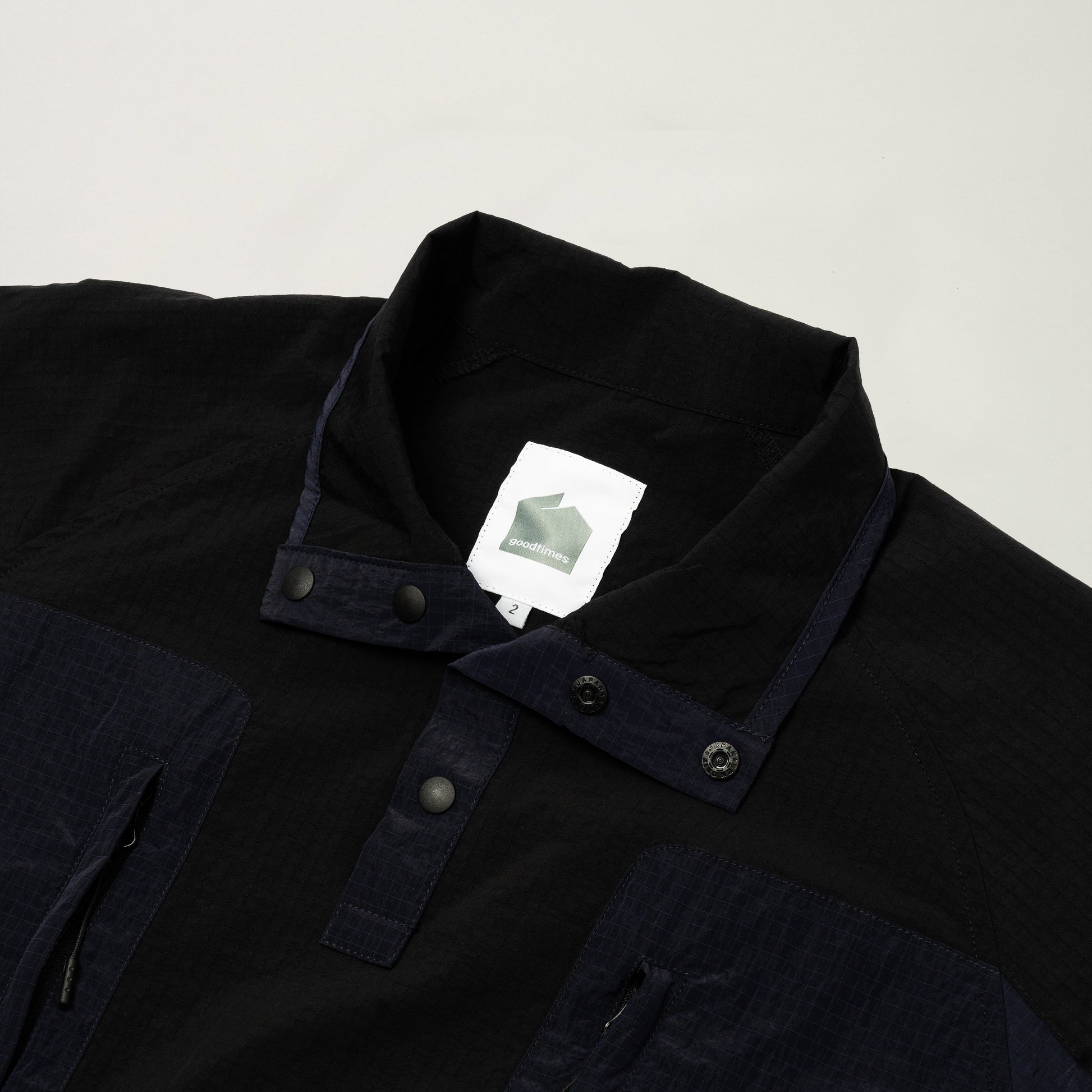 Half Snap Pullover Jacket (Midnight) - BEV C multi label store