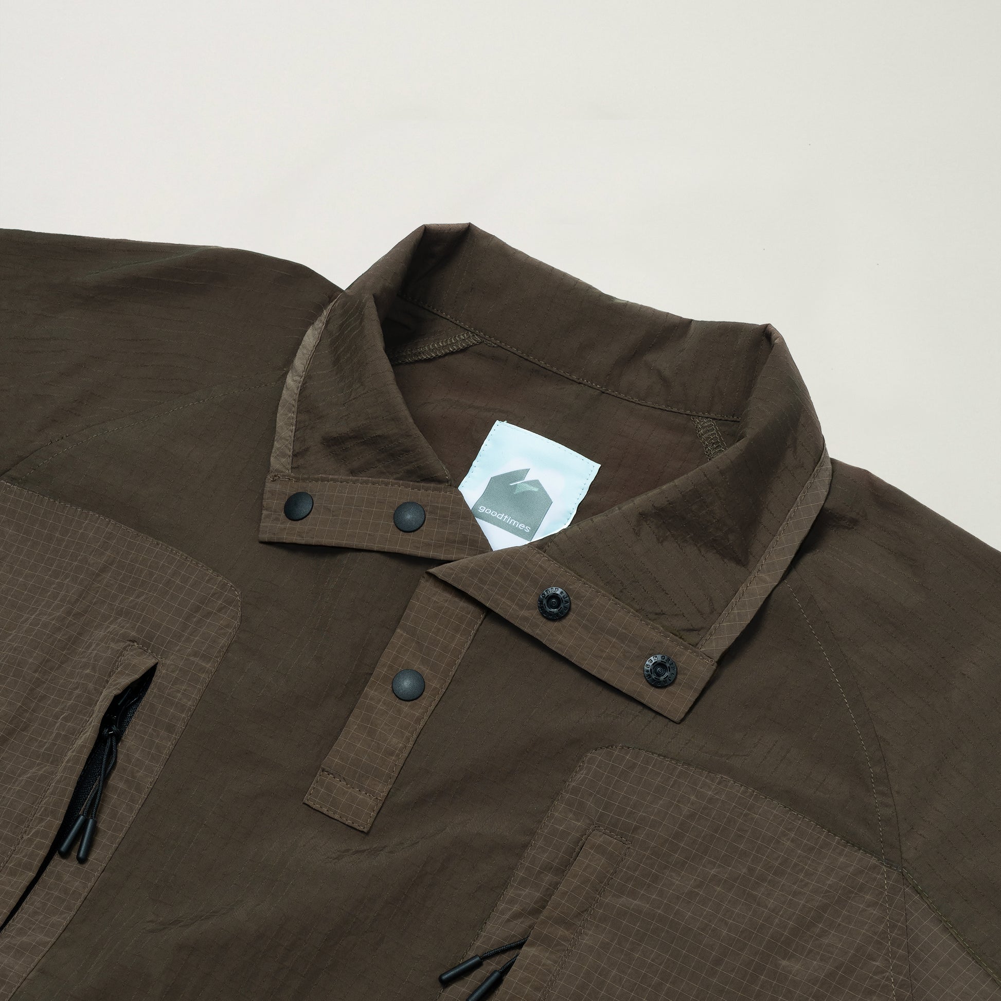 Half Snap Pullover Jacket (Umber) - BEV C multi label store