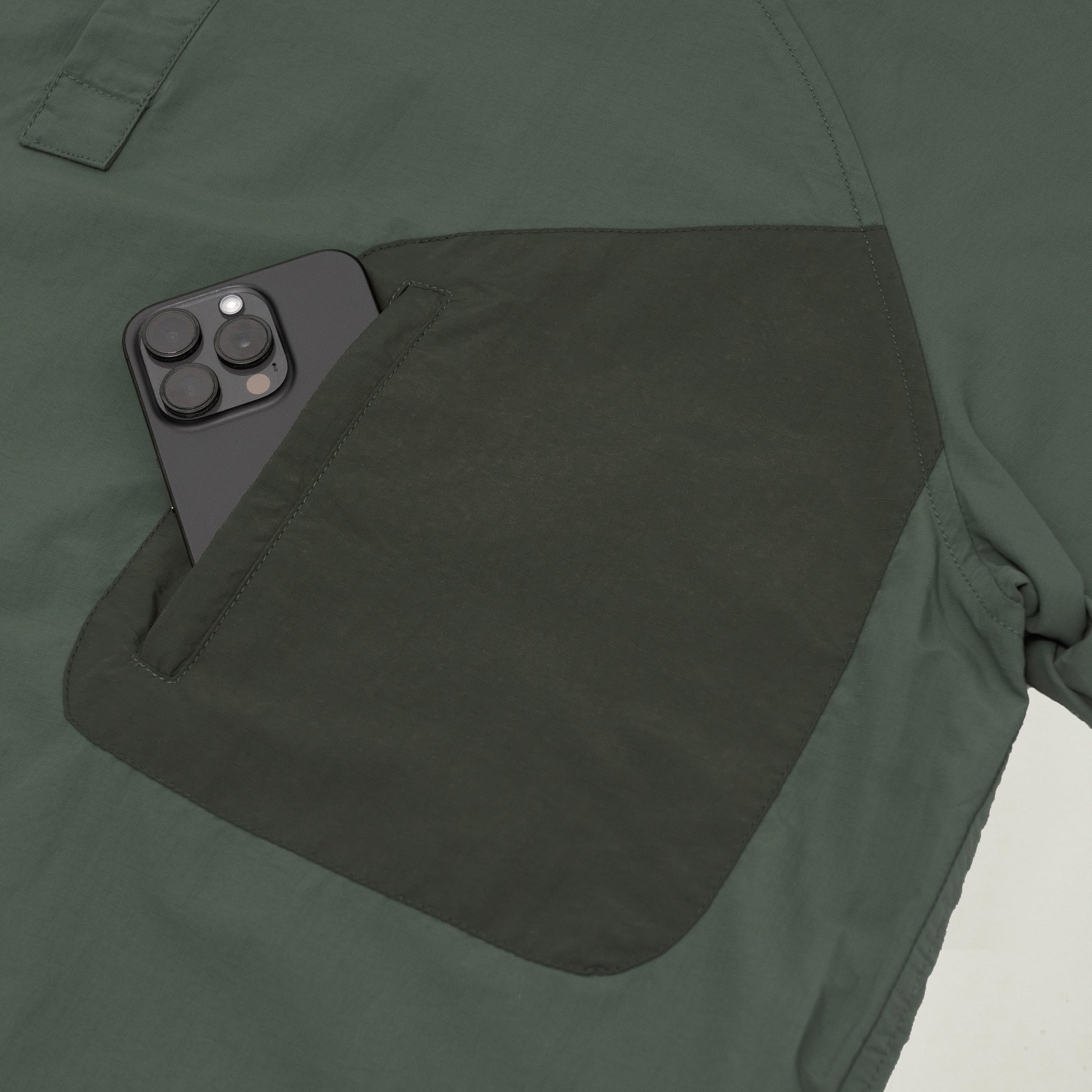 Half Snap Pullover Shirt (Moss Green) - BEV C multi label store