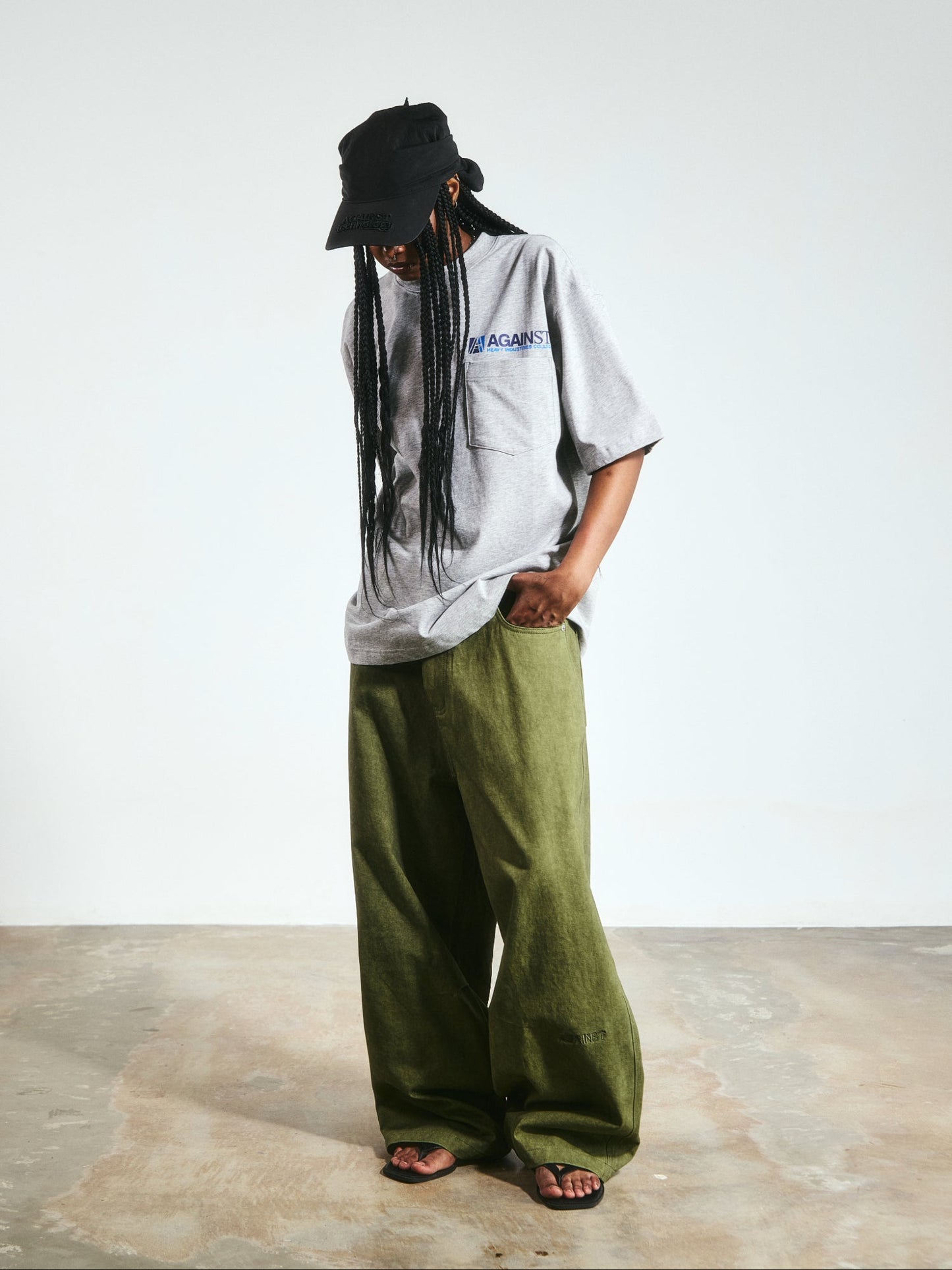 DIRTY PERFECT PANTS WASHED GREEN - BEV C multi label store