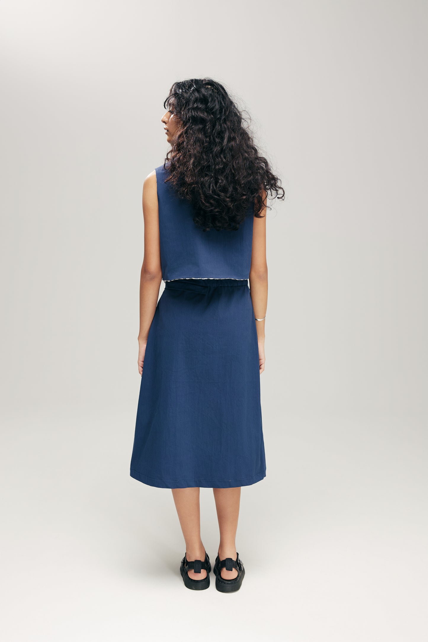 HANNEI SKIRT IN NAVY & SILVER - BEV C multi label store