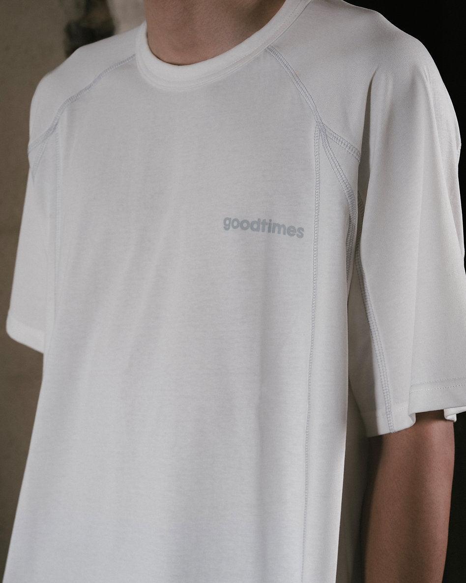 Splice Tee (Ivory) - BEV C multi label store