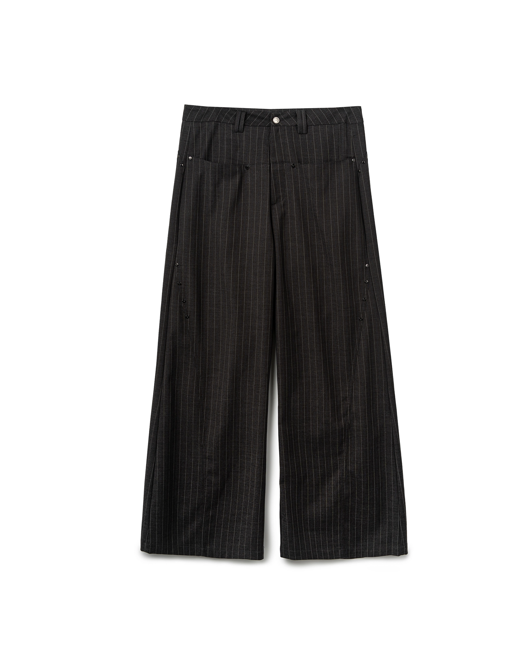 N E O VOL.2_CH.2 PINSTRIPE TROUSERS - DARK GREY - BEV C multi label store