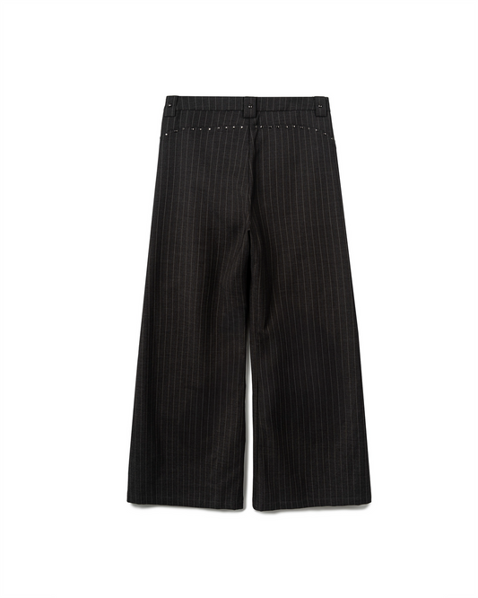 N E O VOL.2_CH.2 PINSTRIPE TROUSERS - DARK GREY - BEV C multi label store