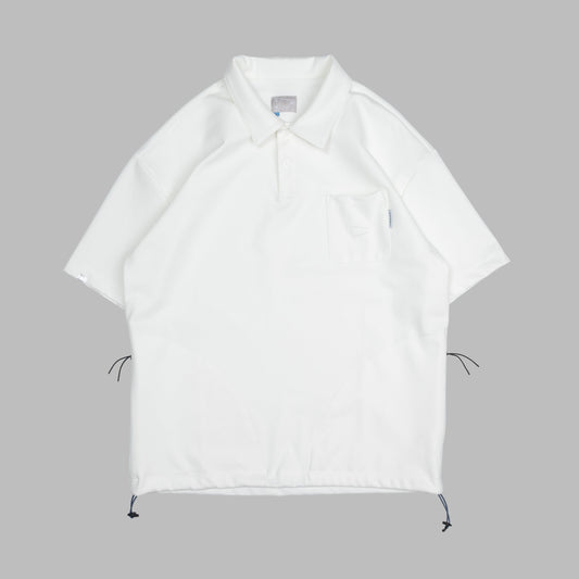 3P Polo Tee / Rayon - White - BEV C multi label store