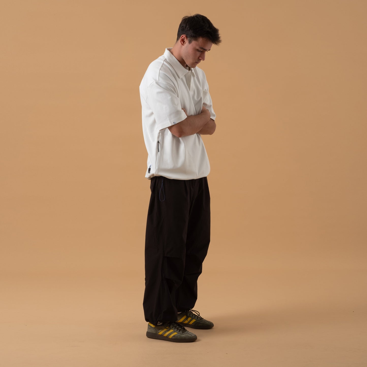 3P Polo Tee / Rayon - White - BEV C multi label store