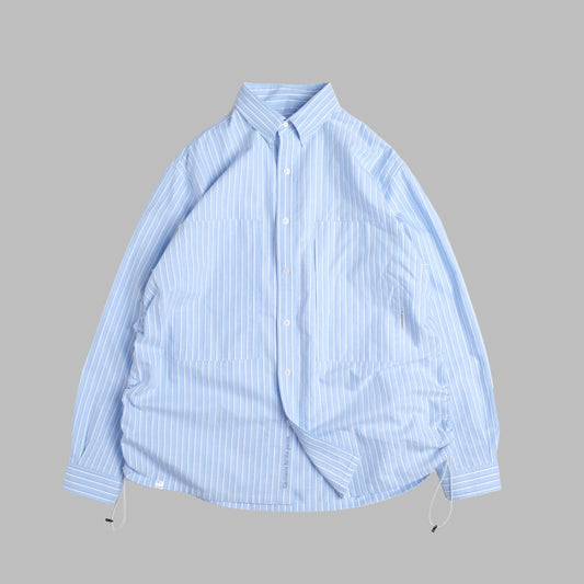 Stripe Sidepull Shirt / Cotton - BLWH - BEV C multi label store