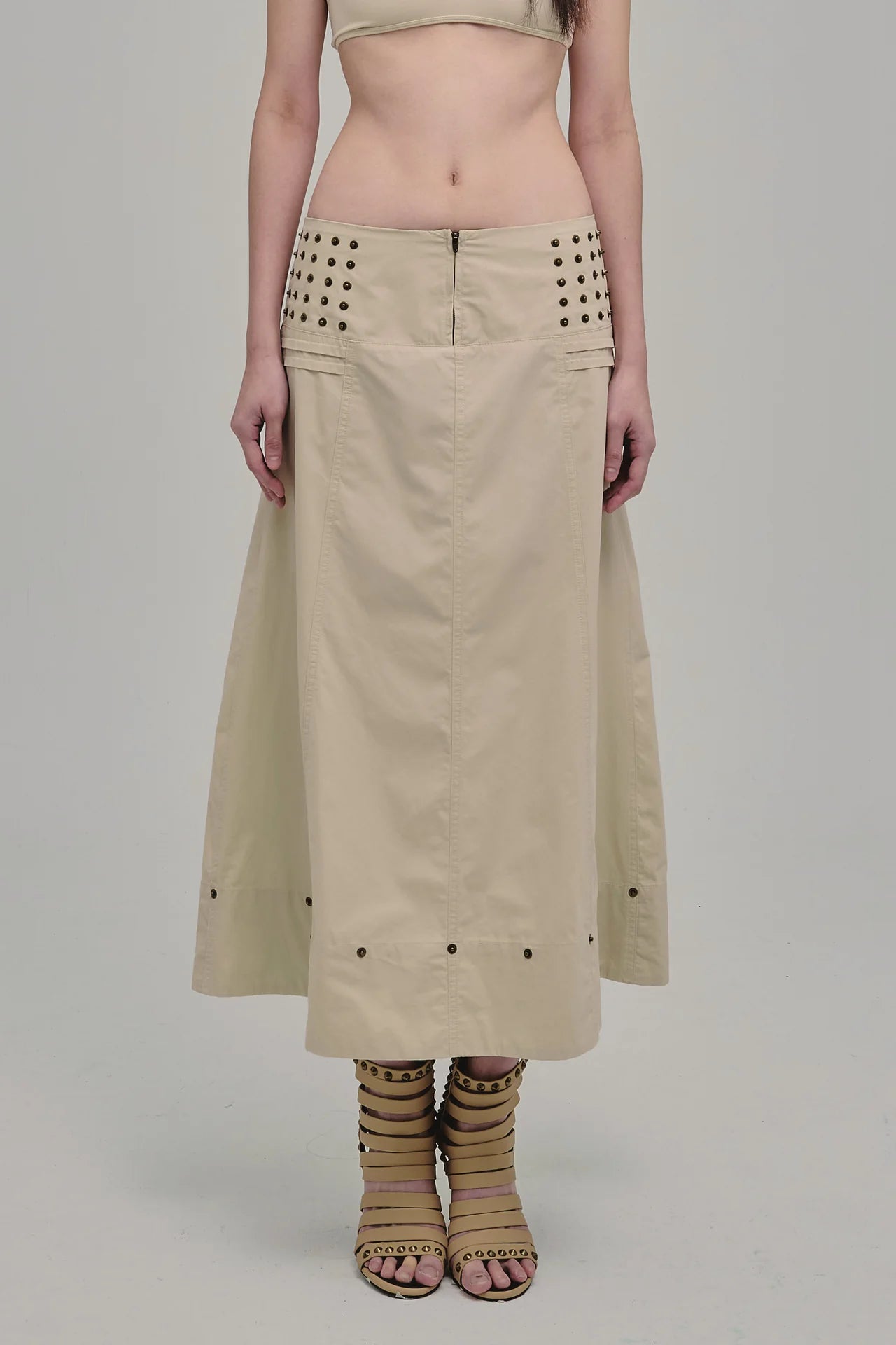 AMMO MAXI SKIRT BEIGE - BEV C multi label store