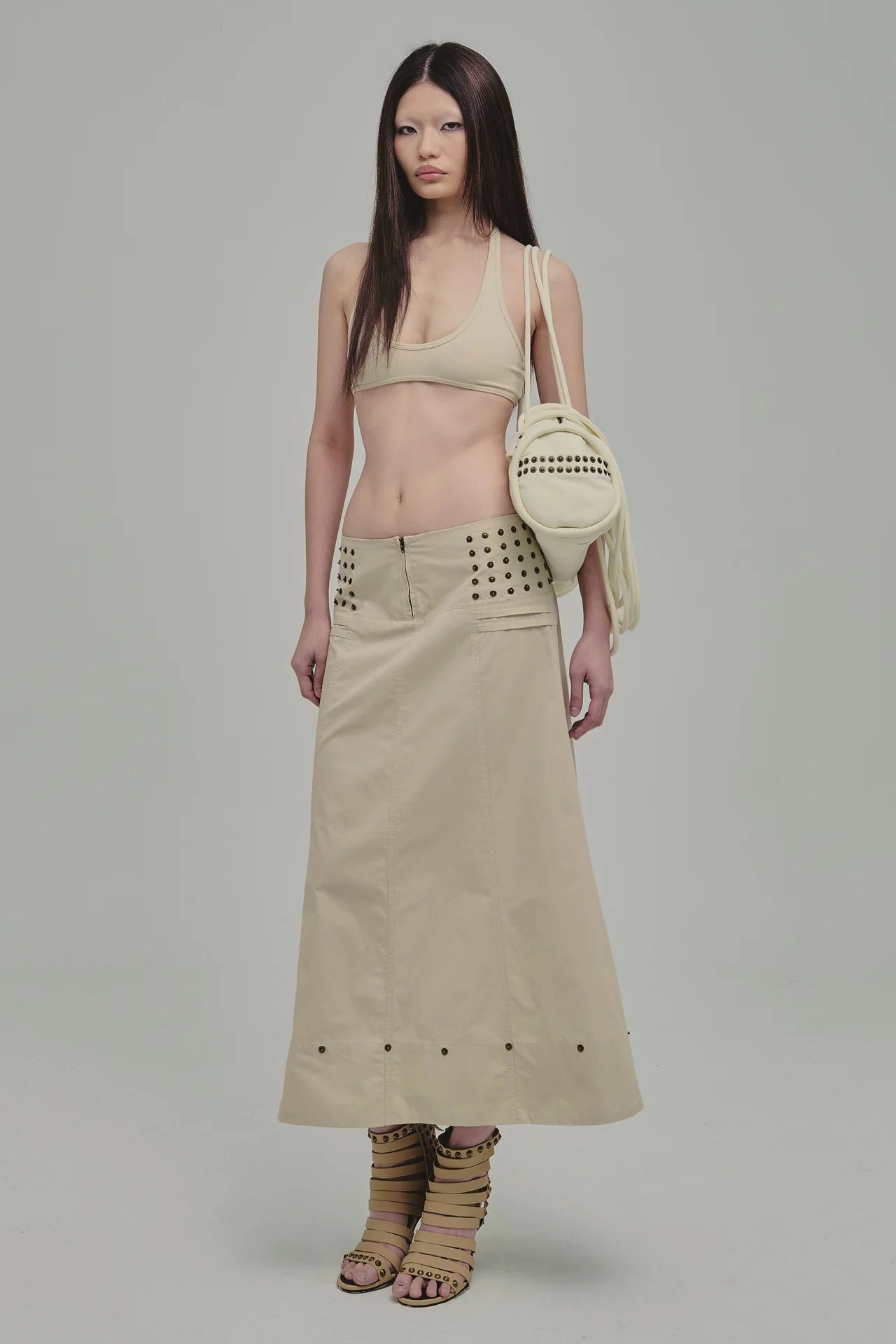 AMMO MAXI SKIRT BEIGE - BEV C multi label store