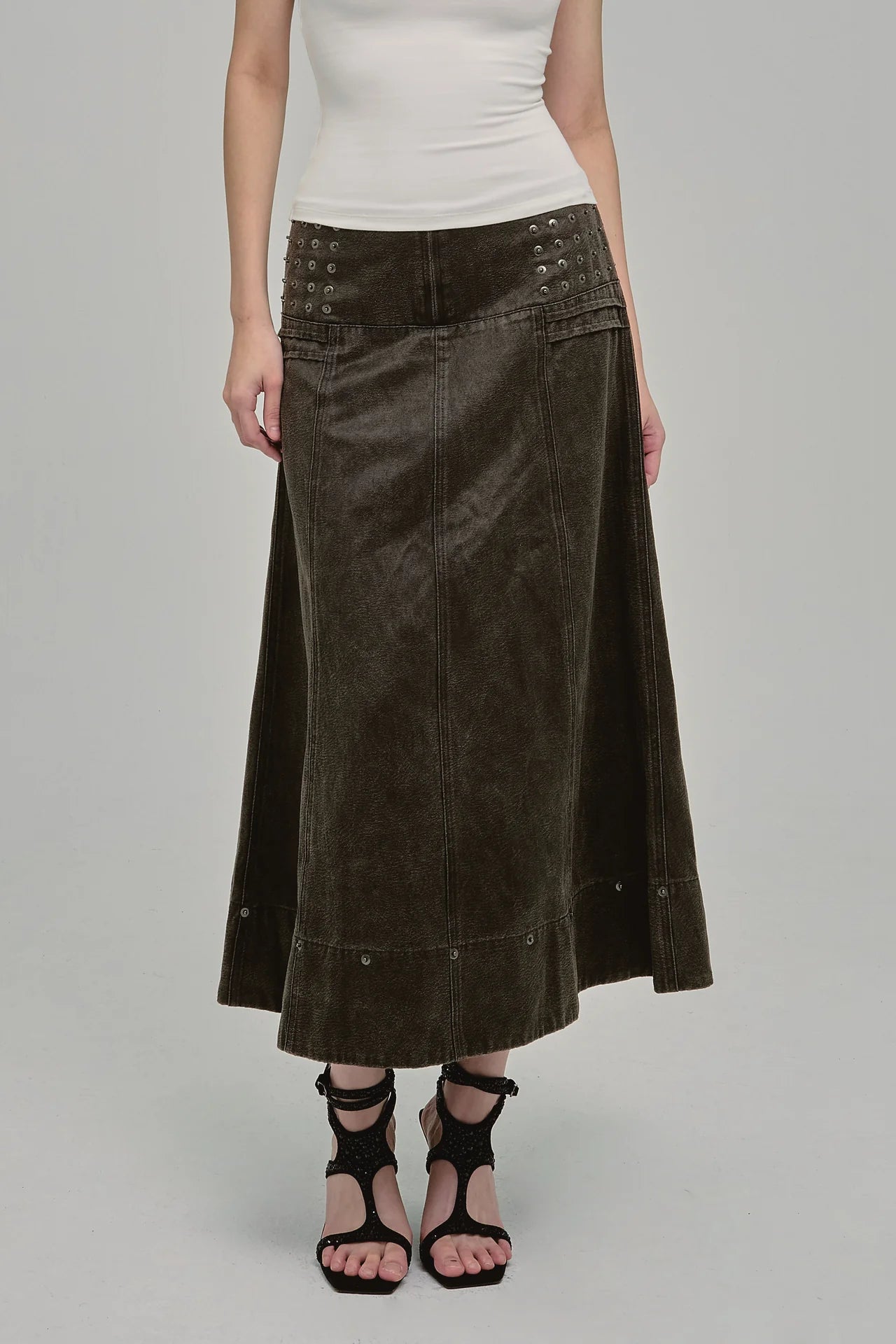 AMMO MAXI SKIRT COAL - BEV C multi label store