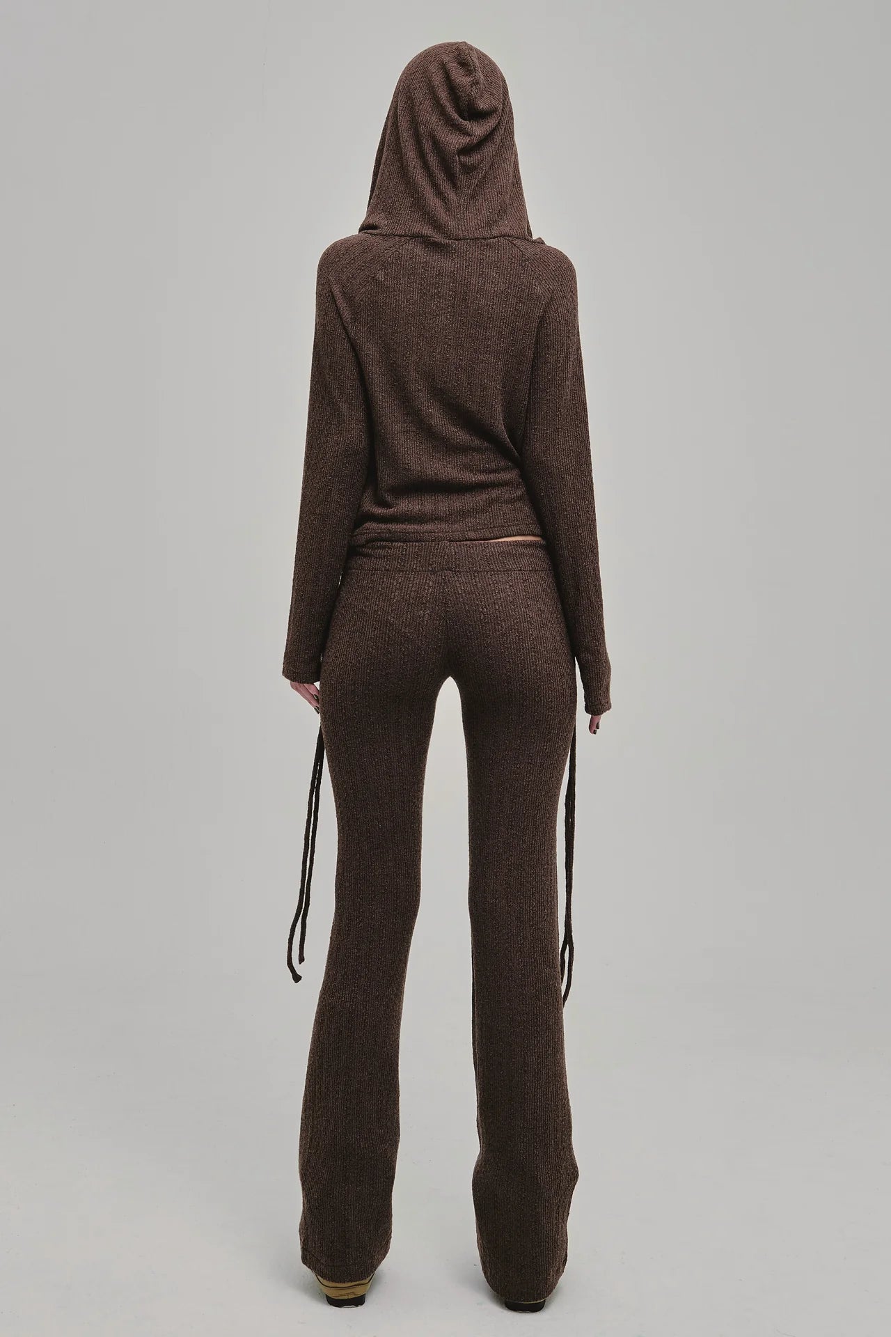 DAZED KNIT HOODIE BROWN - BEV C multi label store
