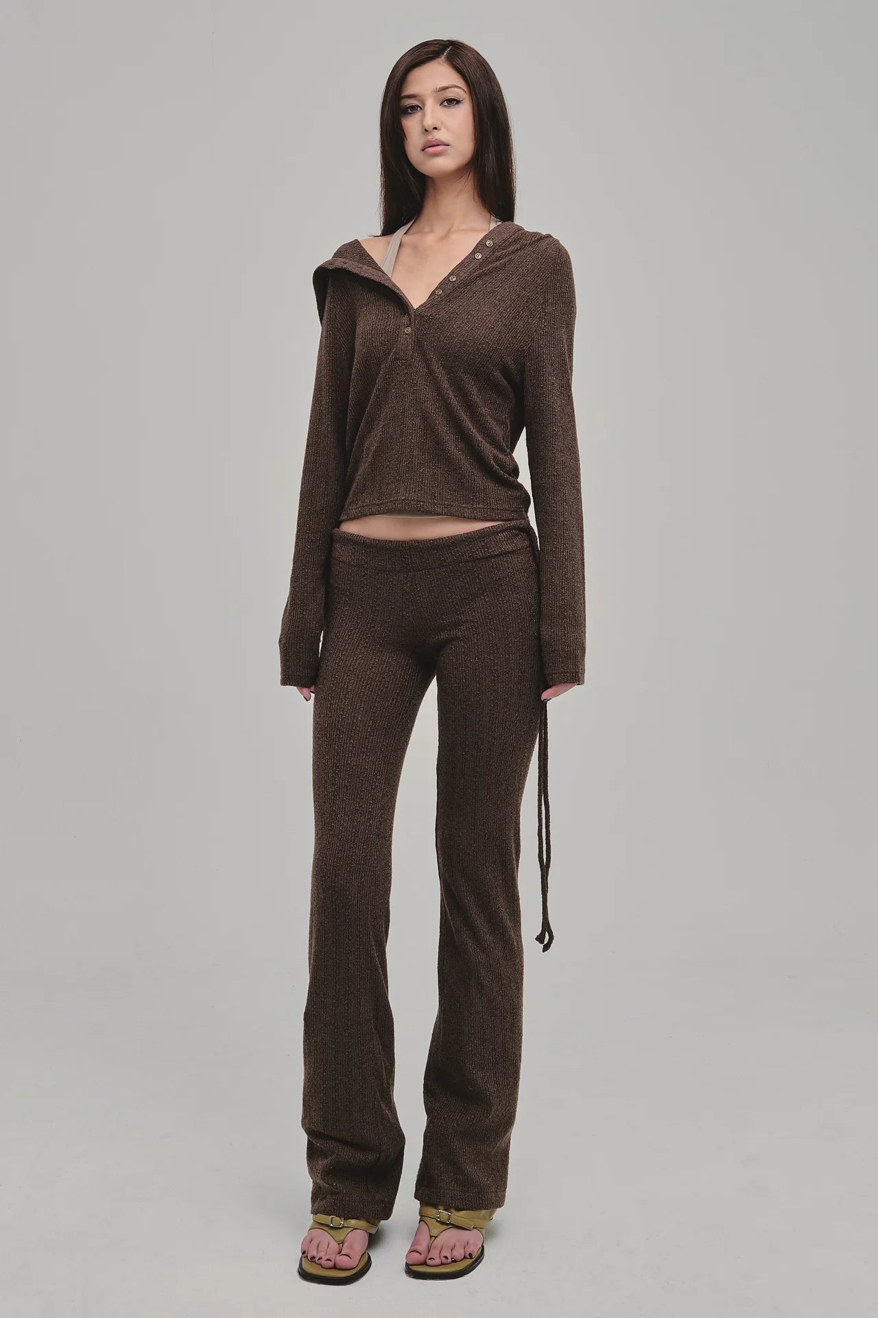 DAZED KNIT PANTS BROWN - BEV C multi label store