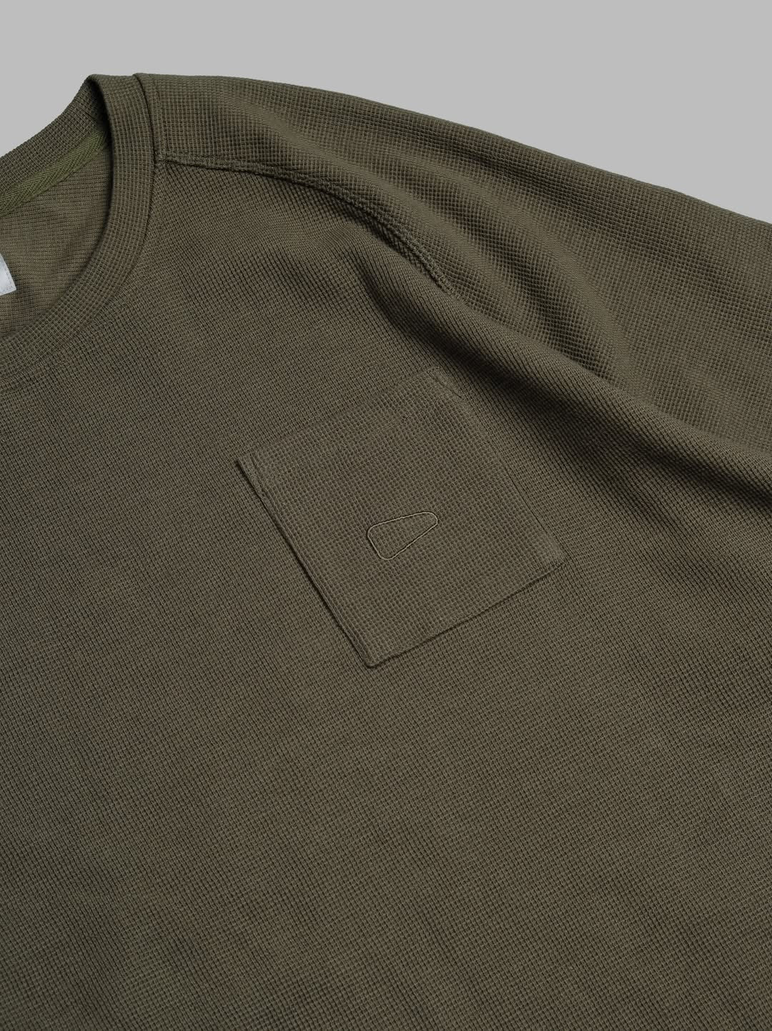 Waffle Tee / Cotton - Army Green - BEV C multi label store