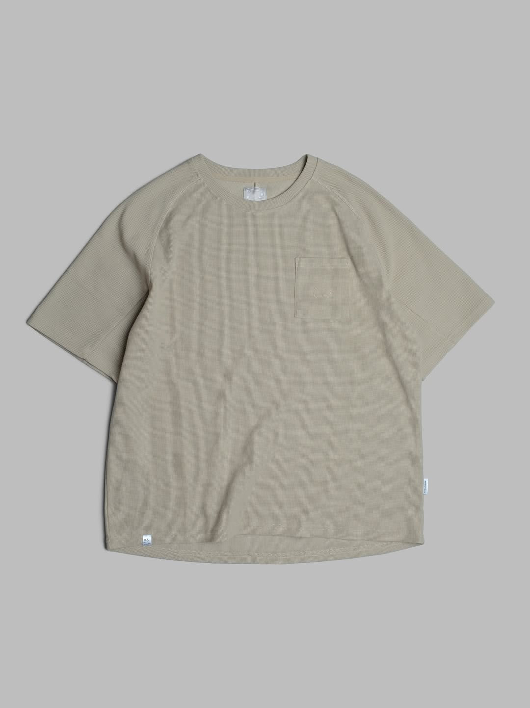 Waffle Tee / Cotton - Army Grey - BEV C multi label store