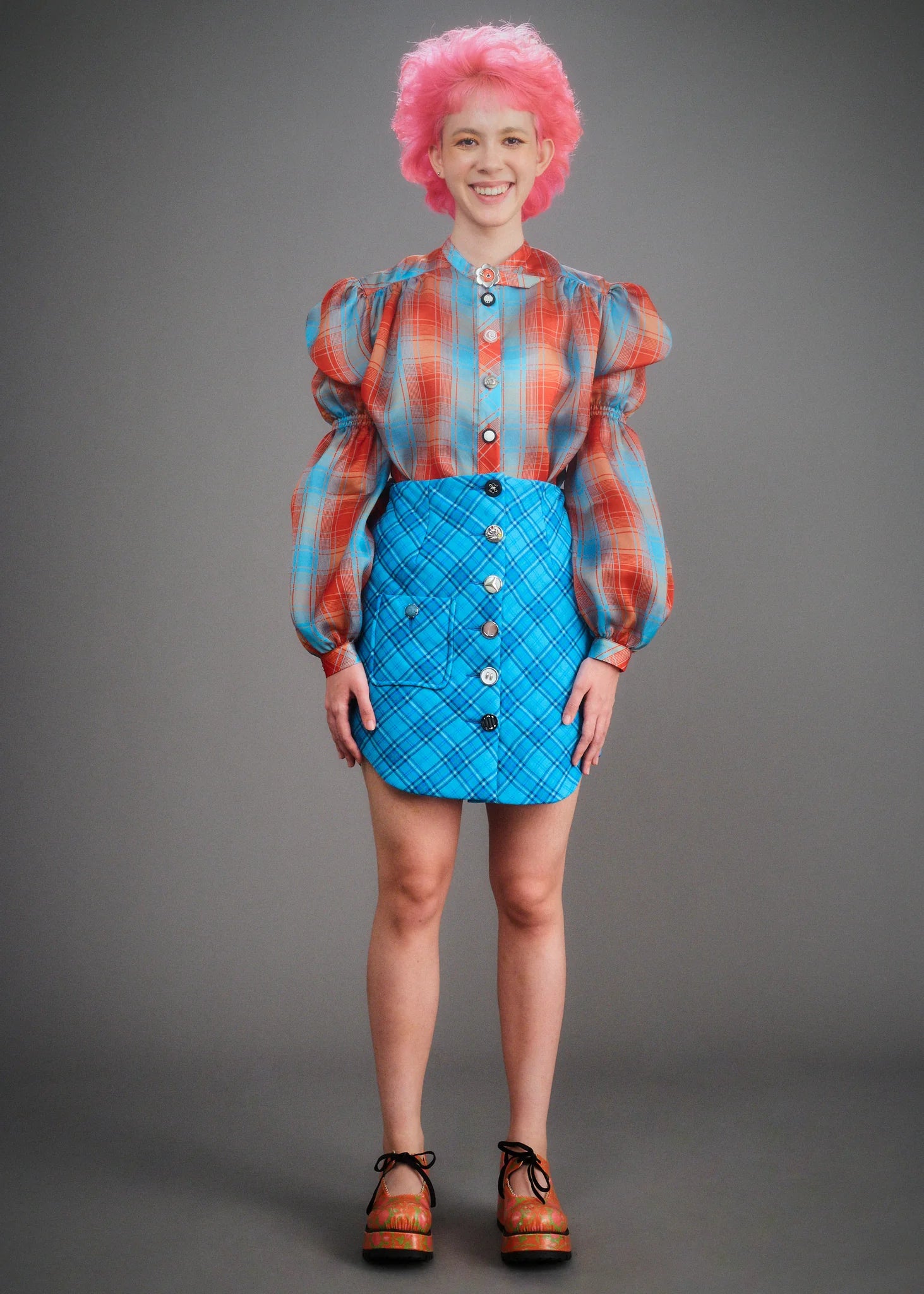 Powerpuff Skirt (Water Blue) - BEV C multi label store