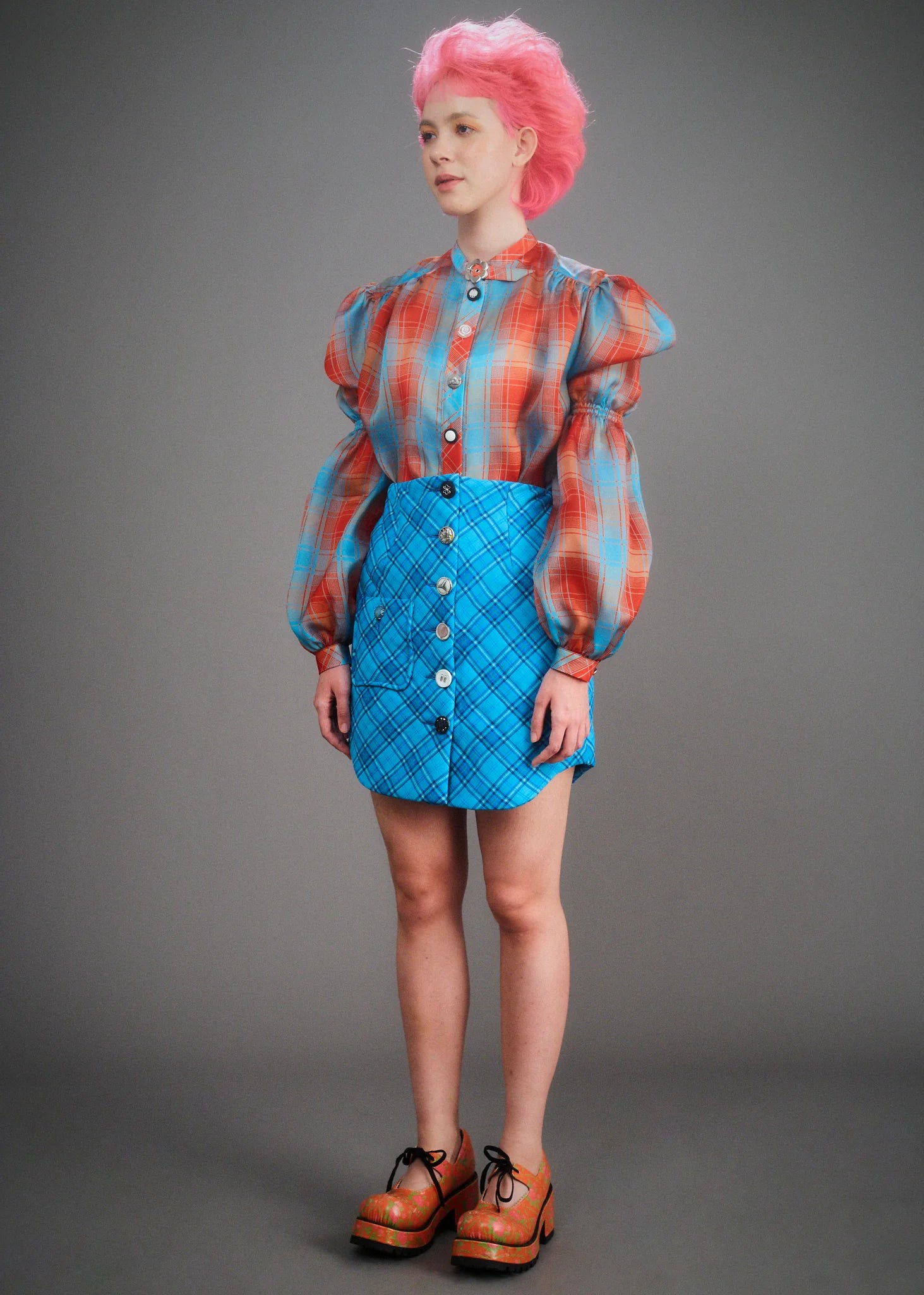 Powerpuff Skirt (Water Blue) - BEV C multi label store