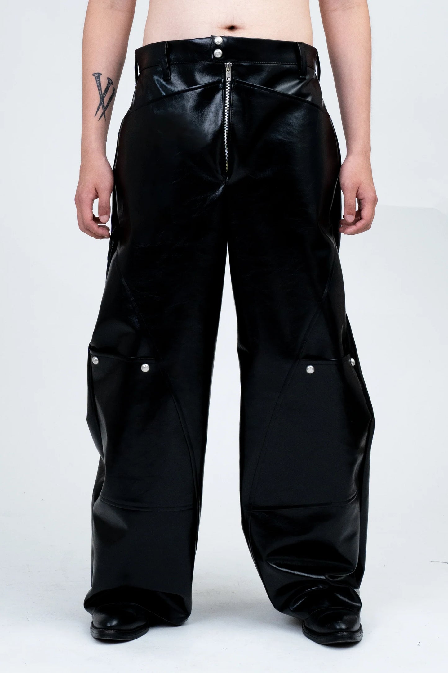 RHITTA AXE LEATHER PANTS - BEV C multi label store