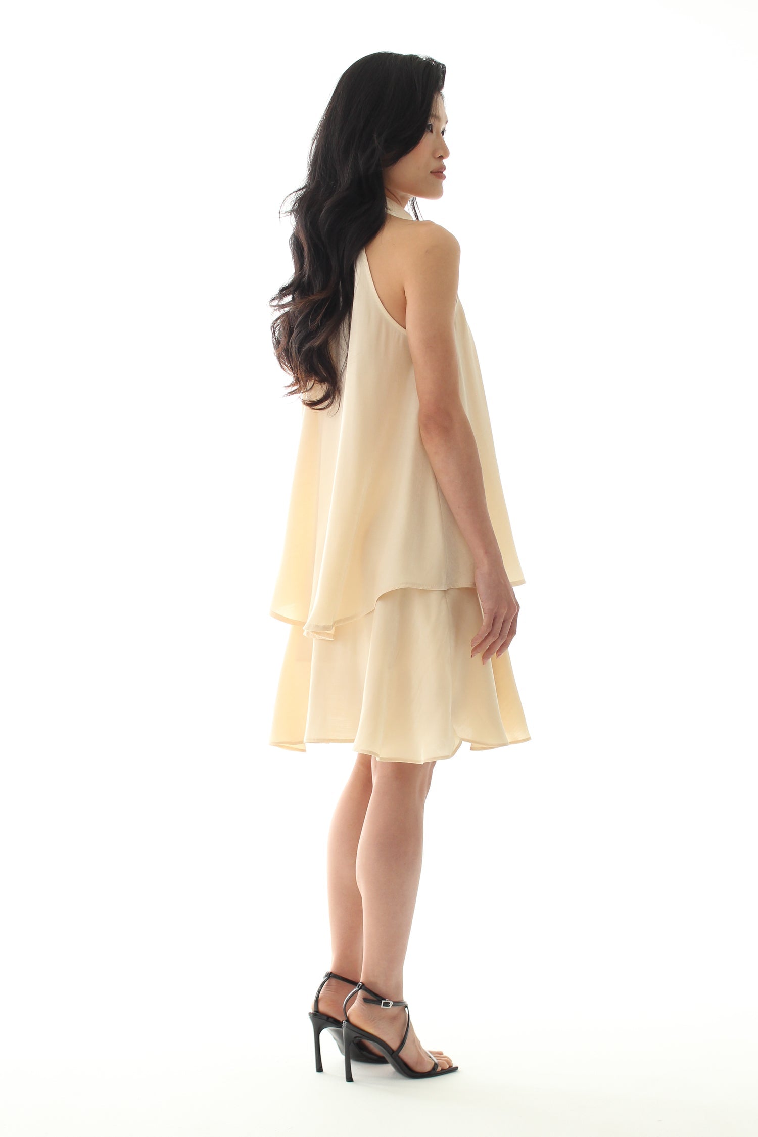 Halter Luna Top - Champagne - BEV C multi label store