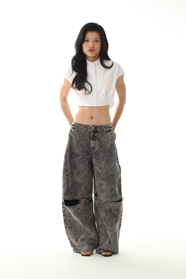 Tribute Jeans - Washed Grey - BEV C multi label store
