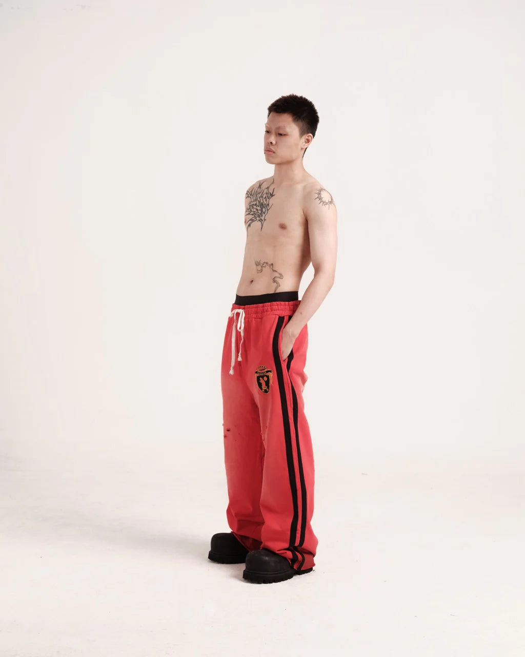 Faded Ruined Crimson Sweat Pants - BEV C multi label store