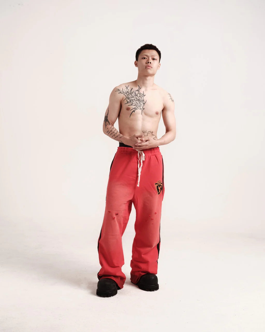 Faded Ruined Crimson Sweat Pants - BEV C multi label store
