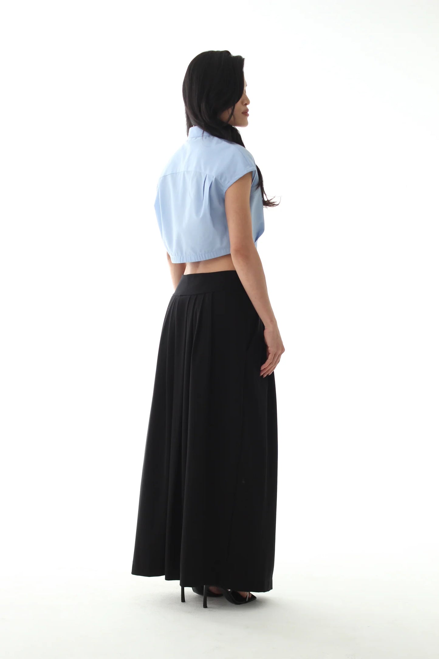 Bubble Blouse - BABY BLUE - BEV C multi label store