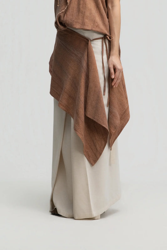 Short Pareo Drape (Tie Dye Rust) - BEV C multi label store