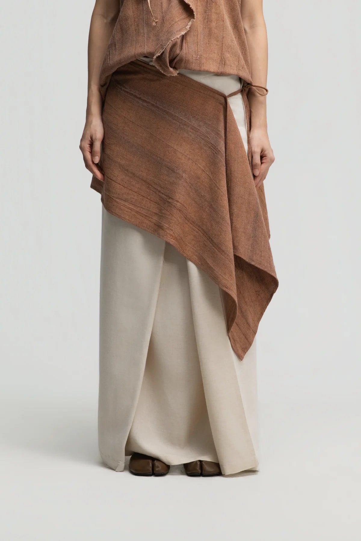 Short Pareo Drape (Tie Dye Rust) - BEV C multi label store