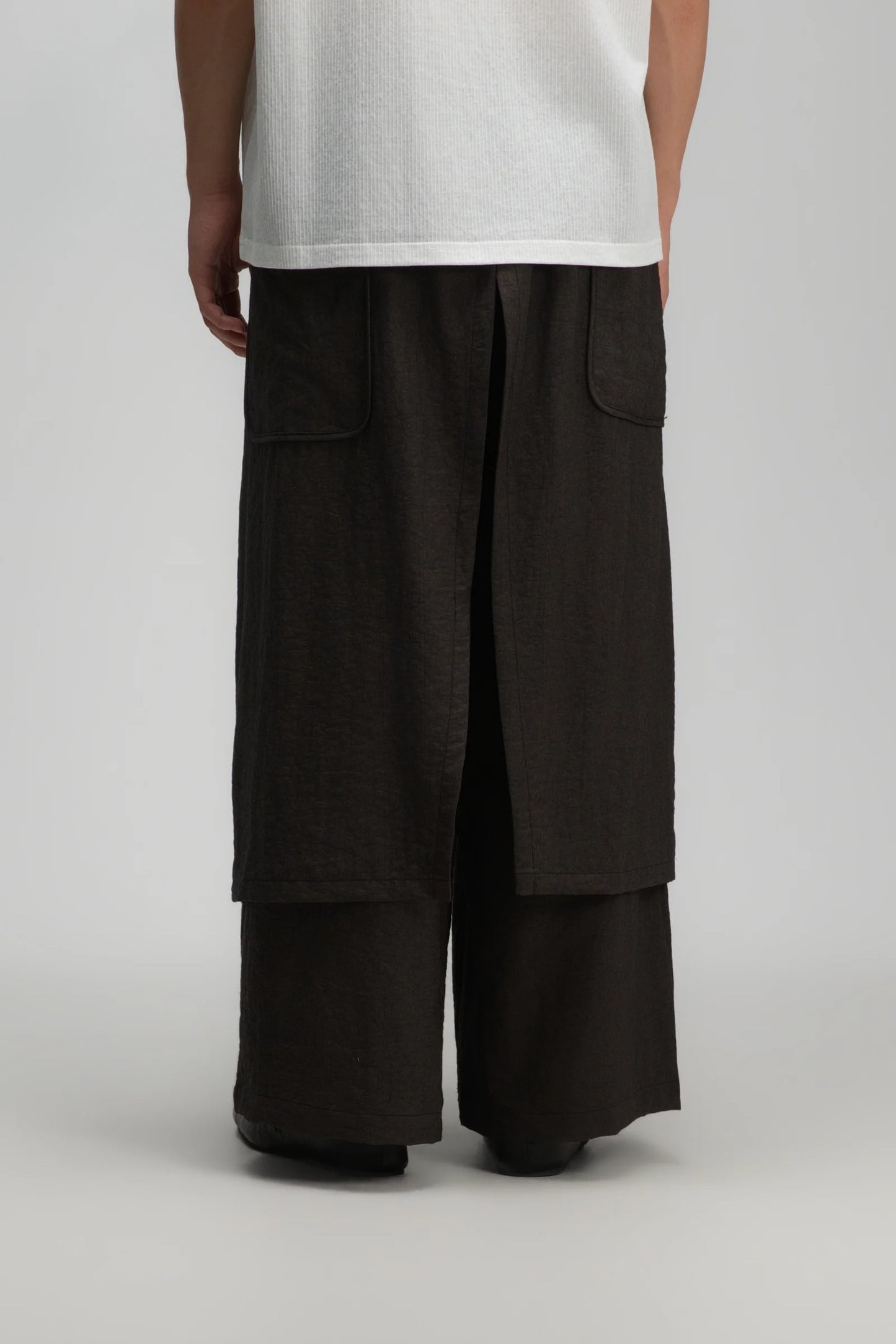 Gender Neutral Panel Cover Long Pants (Dark Grey) - BEV C multi label store