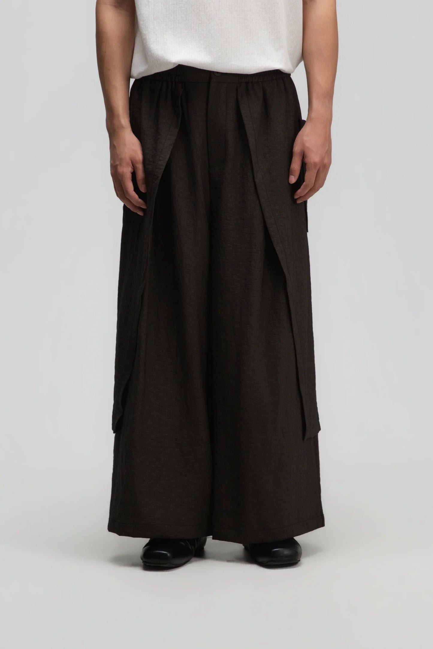 Gender Neutral Panel Cover Long Pants (Dark Grey) - BEV C multi label store