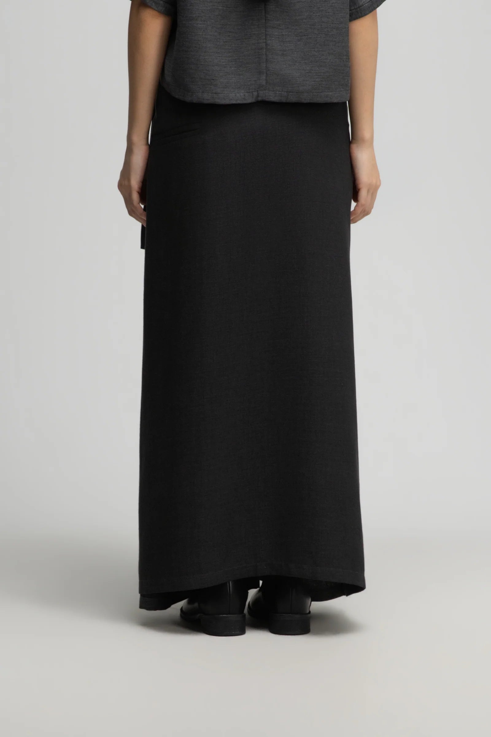 Dual Wear Wrap Skirt 2.0 (Midnight Grey) - BEV C multi label store