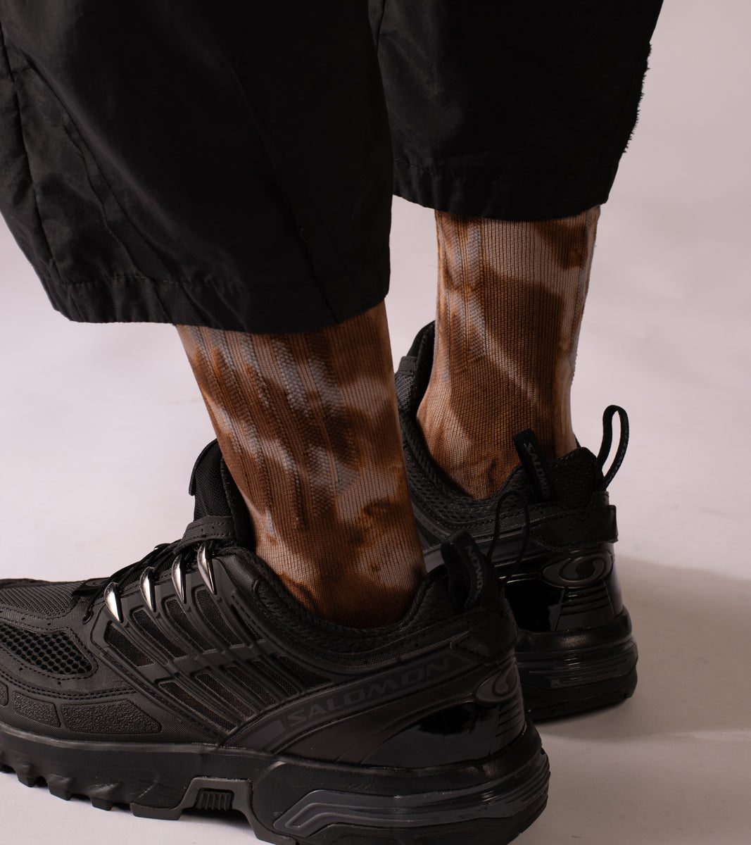 Spot dye Crew Tech Socks - Spot Sulfur - BEV C multi label store